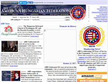 Tablet Screenshot of americanhungarianfederation.org